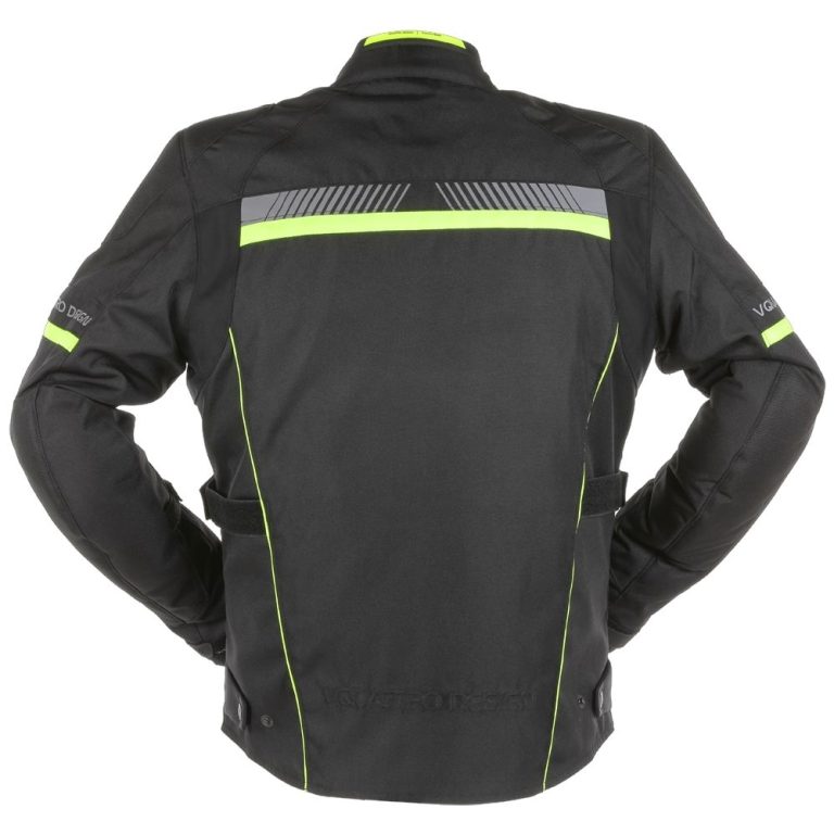 VQUATTRO Chaqueta Hurricane Negro/Amarillo Fluor