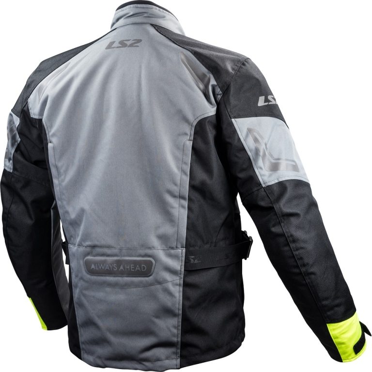 LS2 Chaqueta Phase Gris/Negro/Amarillo Fluor