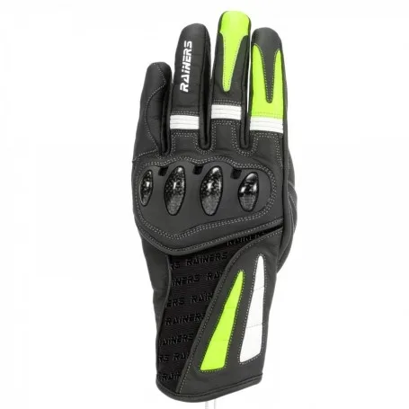 RAINERS Guantes Max Negro/Blanco/Amarillo Fluor
