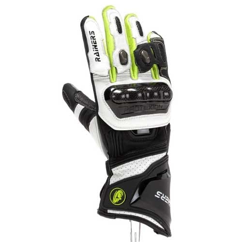 RAINERS Guantes VRC3-F Negro/Blanco/Amarillo Fluor
