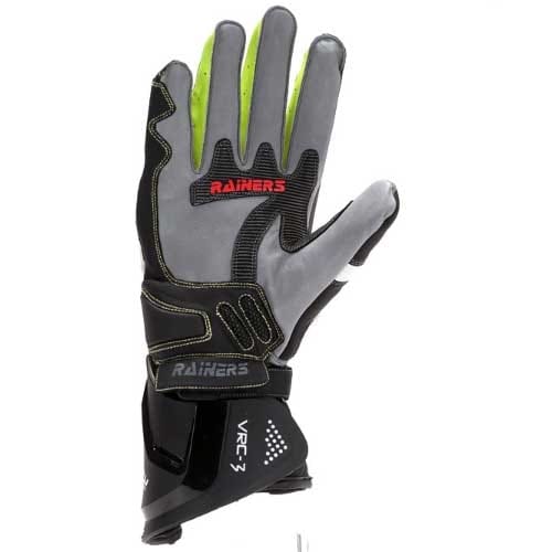 RAINERS Guantes VRC3-F Negro/Blanco/Amarillo Fluor