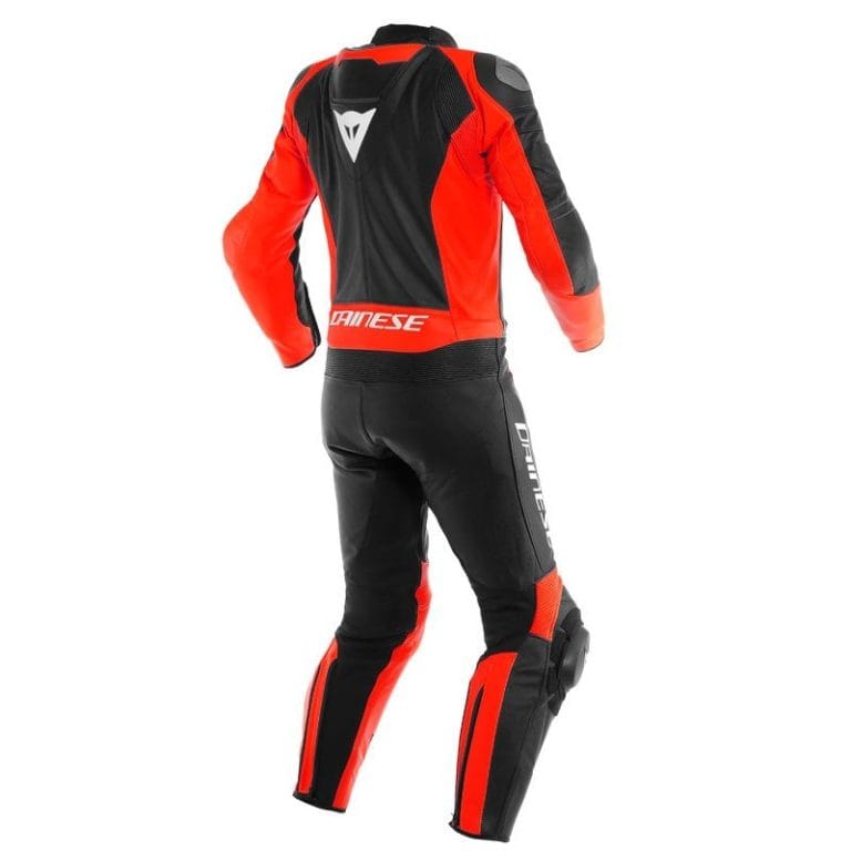 Dainese Mistel 2 piezas Negro/rojo fluor/negro