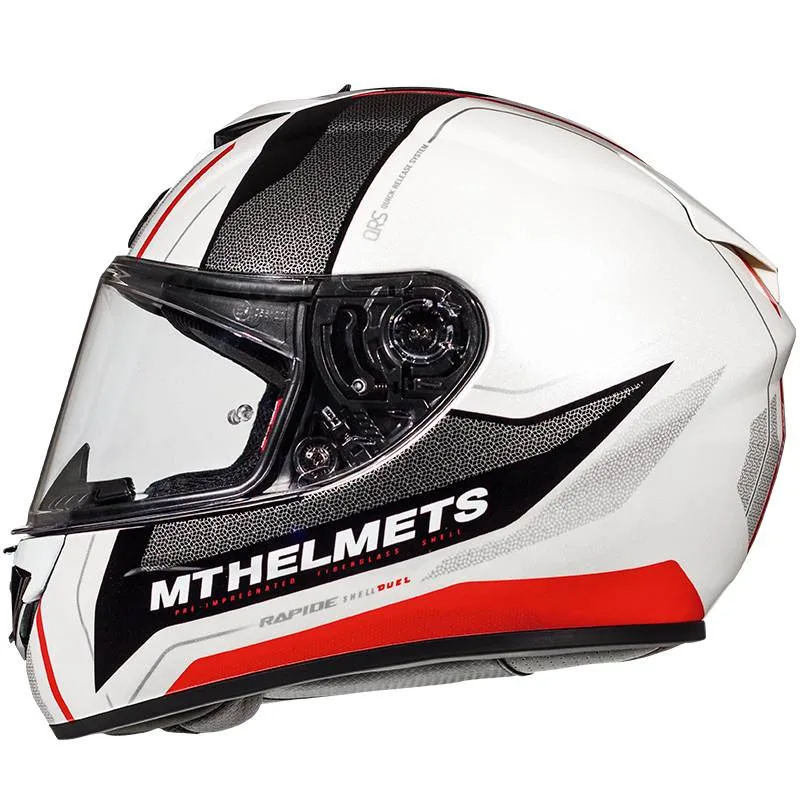 MT Casco Rapide Kid Duel Negro/Blanco/Rojo (D1)