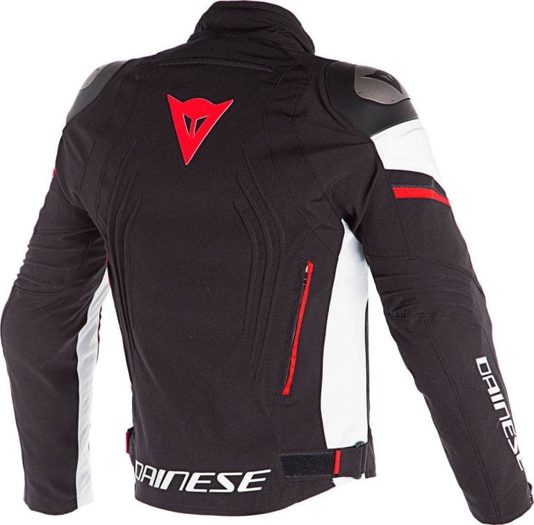 DAINESE Chaqueta Racing 3 D-Dry Negro/Blanco/Rojo Fluor