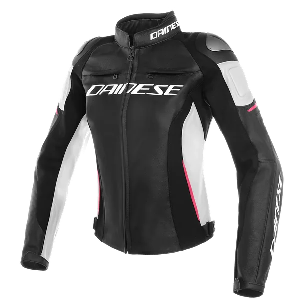 DAINESE Chaqueta Racing 3 Lady Negro/Blanco/Fucsia