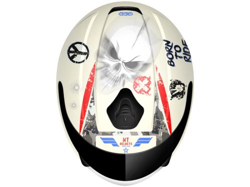 MT Casco Thunder Kid Sniper Blanco/Azul/Rojo