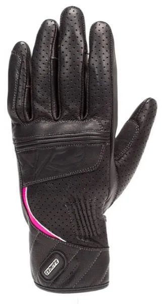 RAINERS Guantes Diana Lady Negro/Fucsia