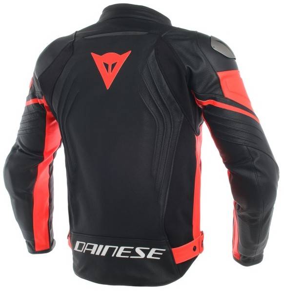 DAINESE Chaqueta Racing 3 Negro/Rojo Fluor