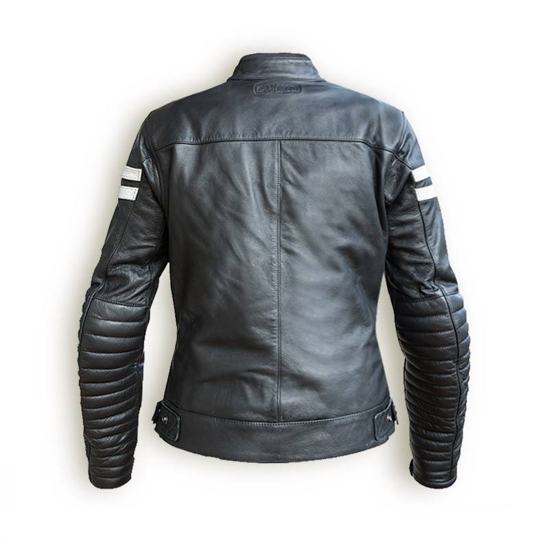 GARIBALDI Chaqueta Moka Racer Lady Negro/Blanco