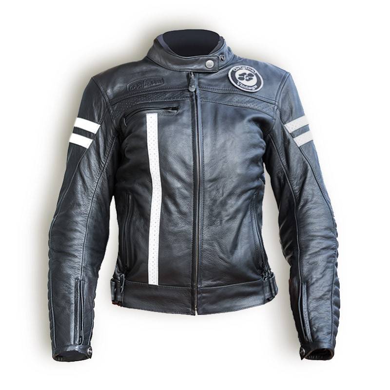 GARIBALDI Chaqueta Moka Racer Lady Negro/Blanco