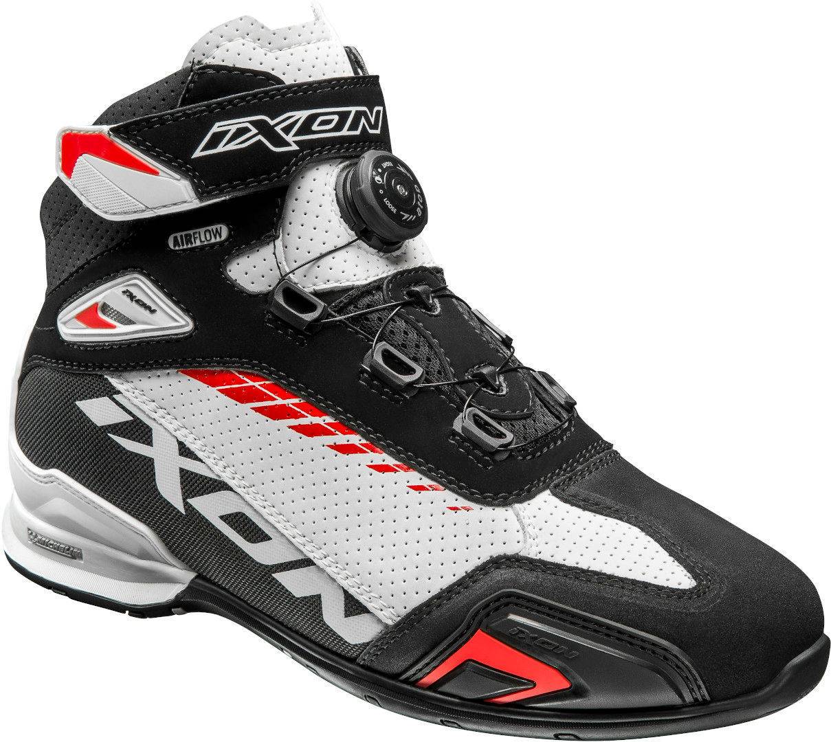 IXON Botín Bull Vented Negro/Blanco/Rojo