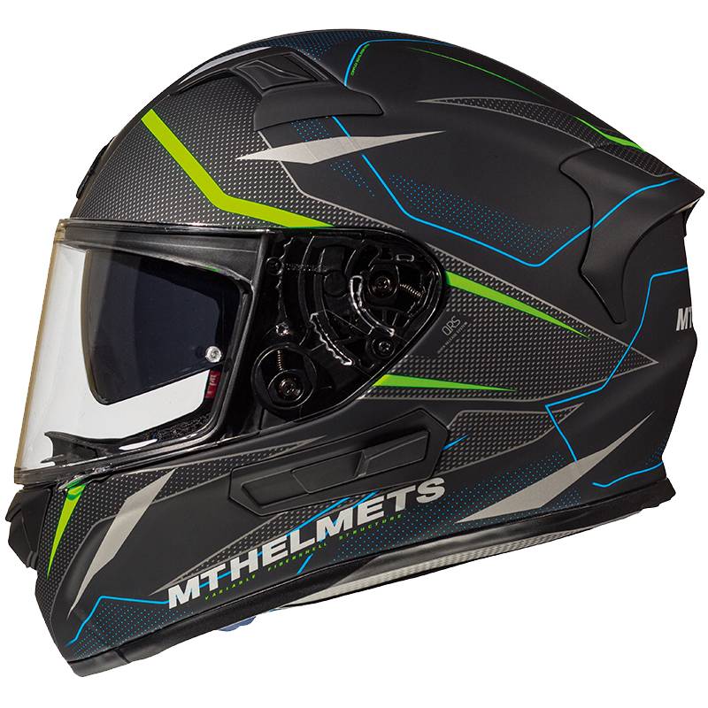 MT Casco KRE SV Intrepid Gris Mate/Verde Fluor (C1)