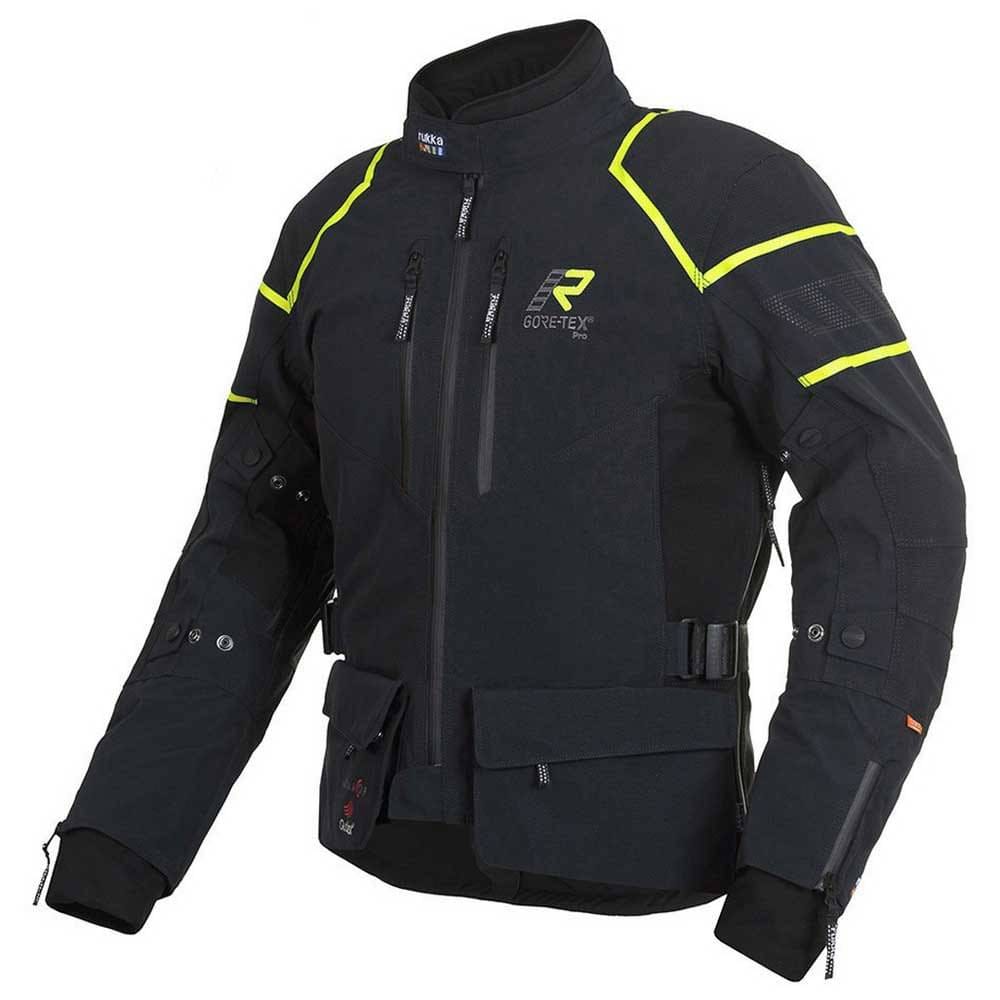 RUKKA Chaqueta Exegal Gore-Tex Negro/Amarillo Fluor