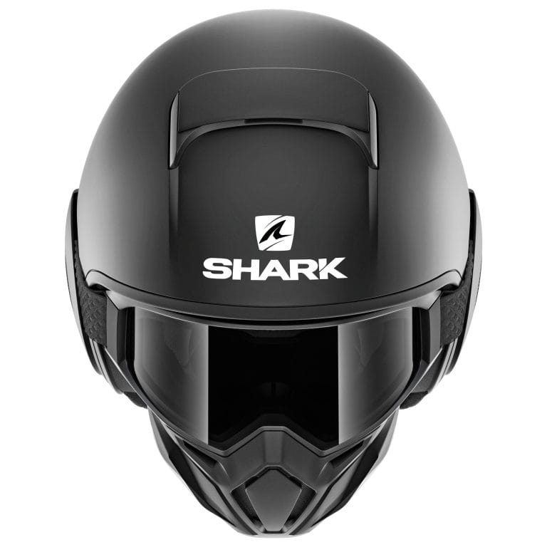 SHARK Casco Street-Drak Blank Negro Mate
