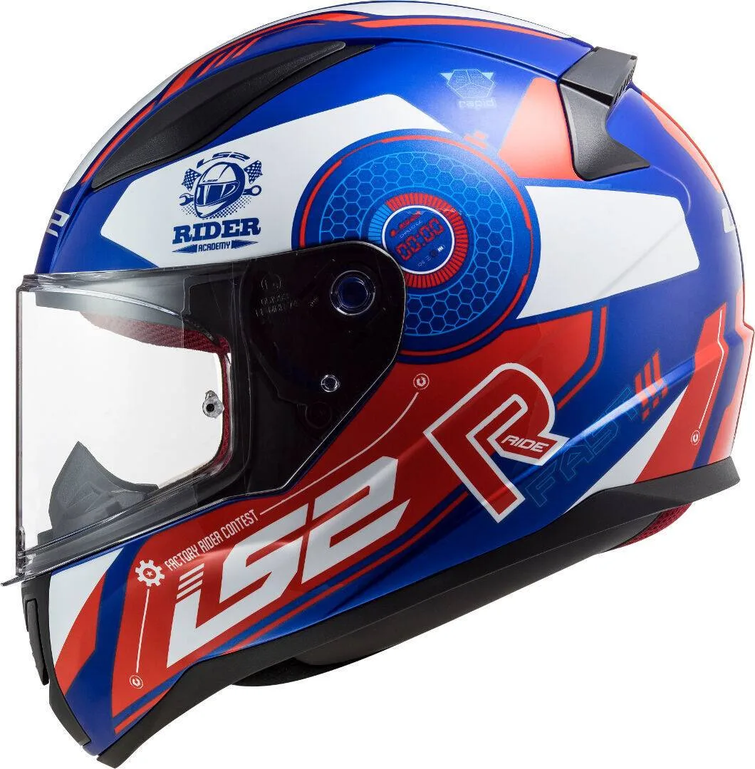 LS2 Casco FF353 Rapid Stratus Azul/Rojo/Blanco