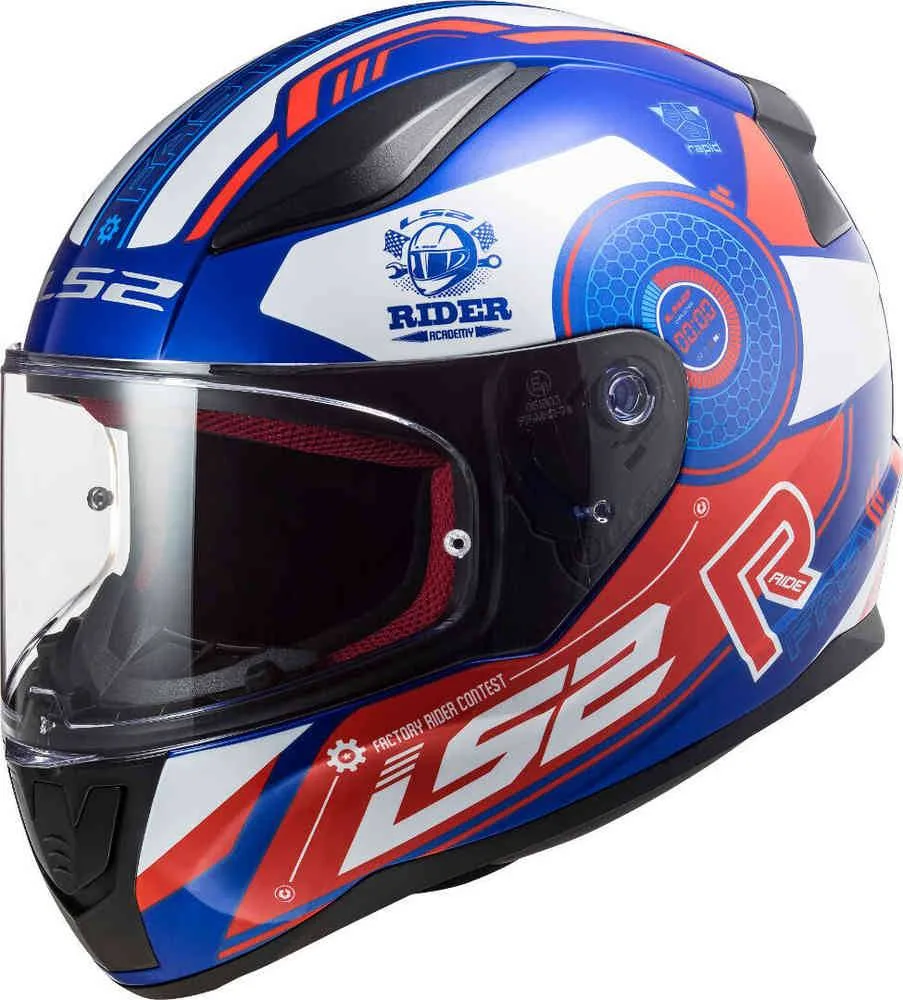 LS2 Casco FF353 Rapid Stratus Azul/Rojo/Blanco