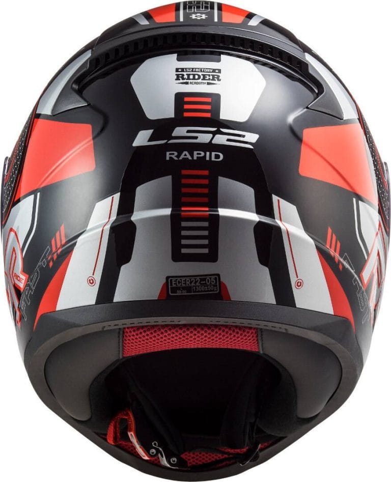 LS2 Casco FF353 Rapid Stratus Negro/Rojo/Blanco