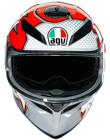 AGV Casco K3 SV E2205 Multi - Bubble Gris/Blanco/Rojo