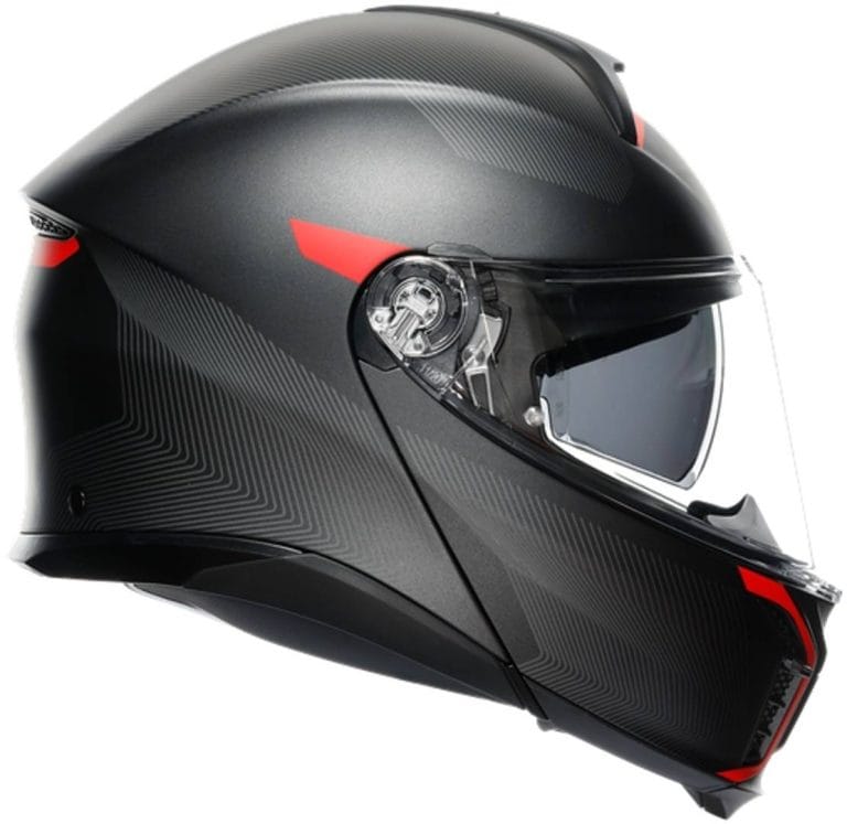 AGV Casco Tourmodular ECE2206 Multi - Frequency Gunmetal Mate/Rojo