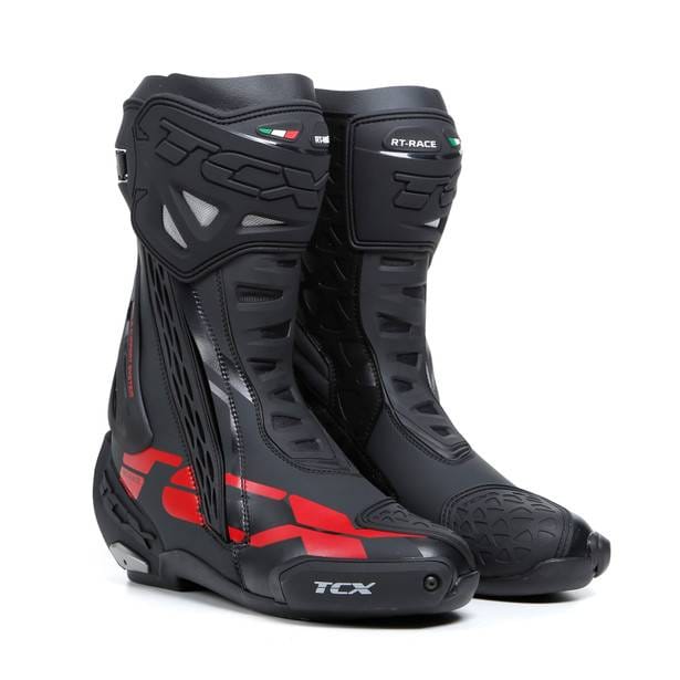 TCX Botas RT-Race Negro/Gris/Rojo