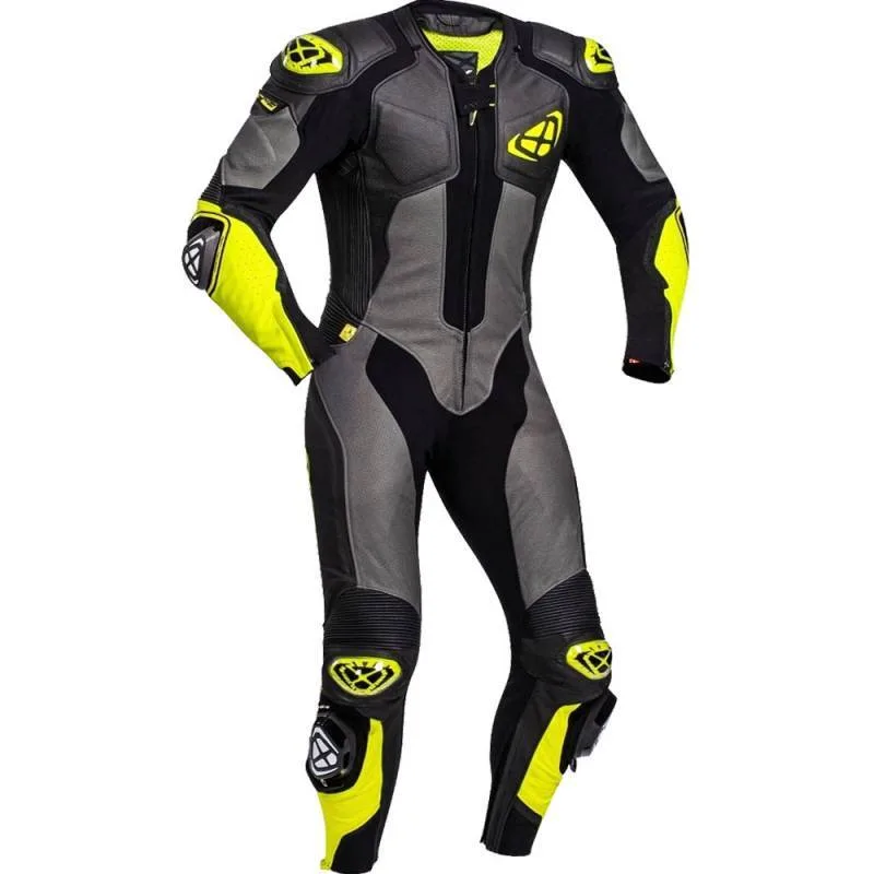 IXON Mono 1 pieza Vendetta Negro/Gris/Amarillo Fluor