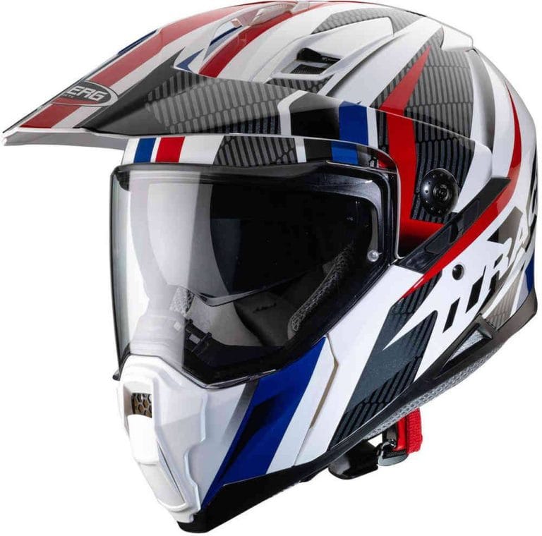 CABERG Casco Xtrace Savana Blanco/Rojo/Azul