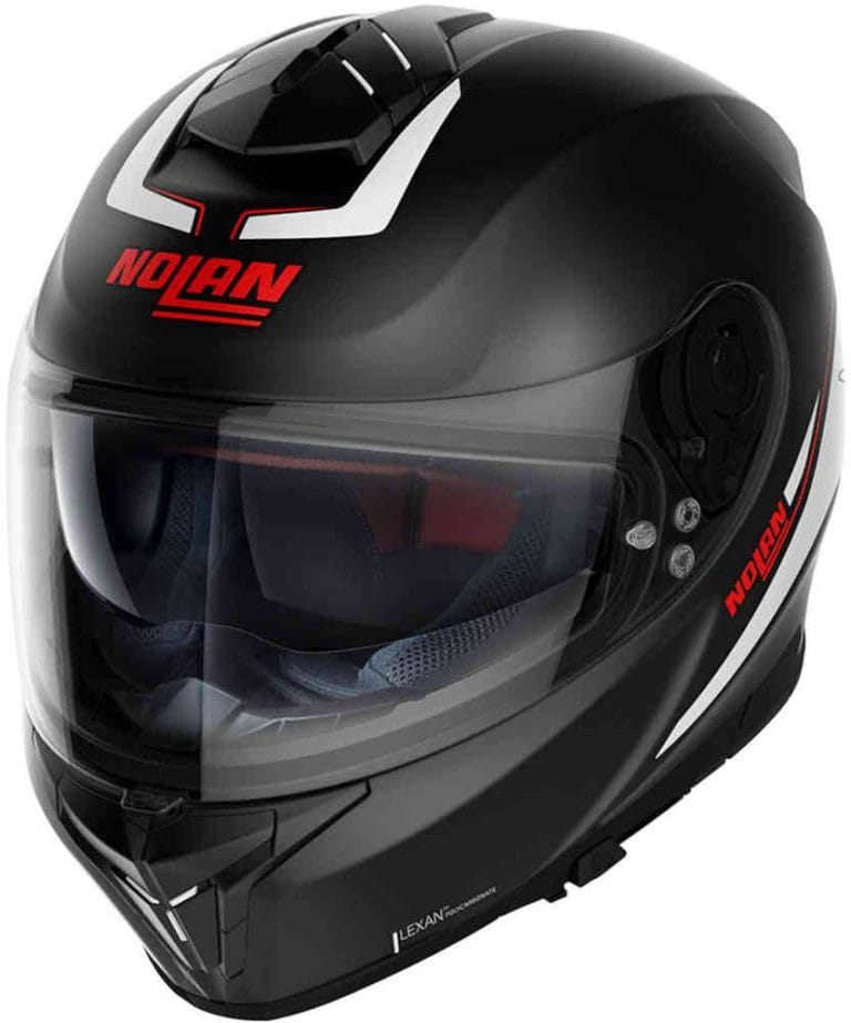 NOLAN Casco N80-8 Staple N-Com Negro Mate/Blanco (53)