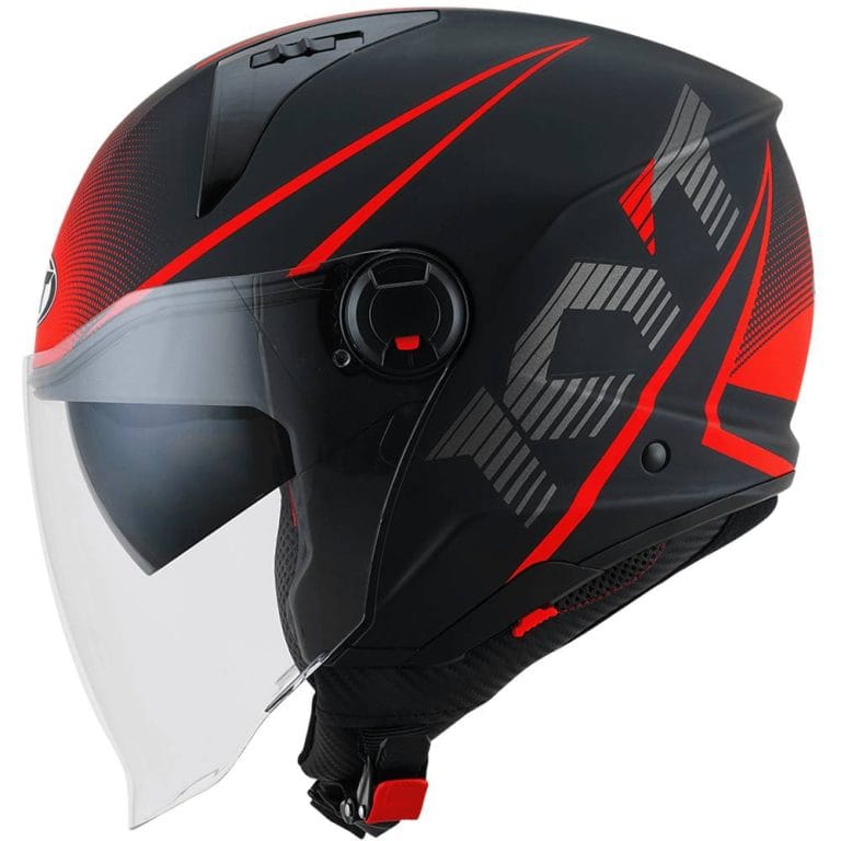 KYT Casco D-City Colorful Rojo Mate