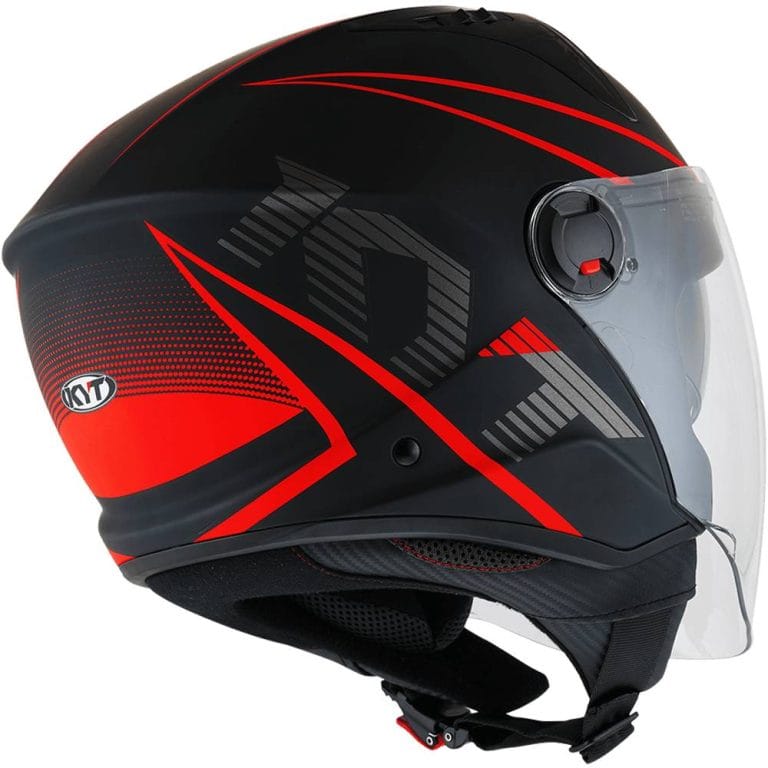 KYT Casco D-City Colorful Rojo Mate