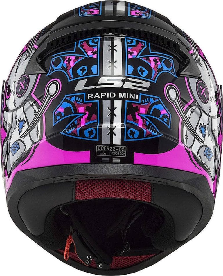 LS2 Casco Niño FF353J Rapid Mini Voodoo Negro/Rosa
