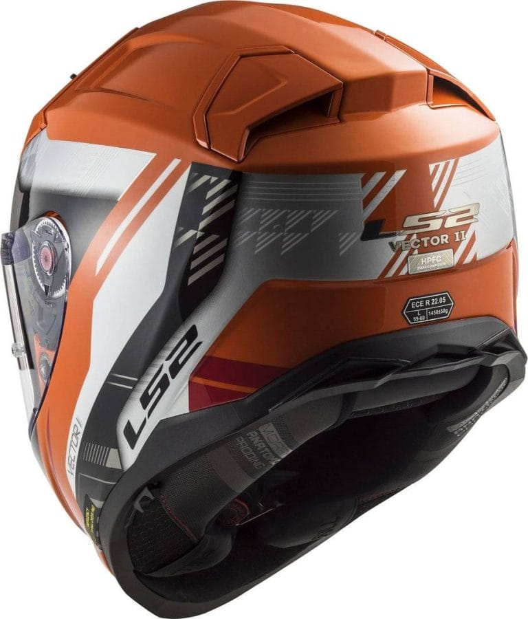 LS2 Casco FF811 Vector II Stylus Naranja/Negro