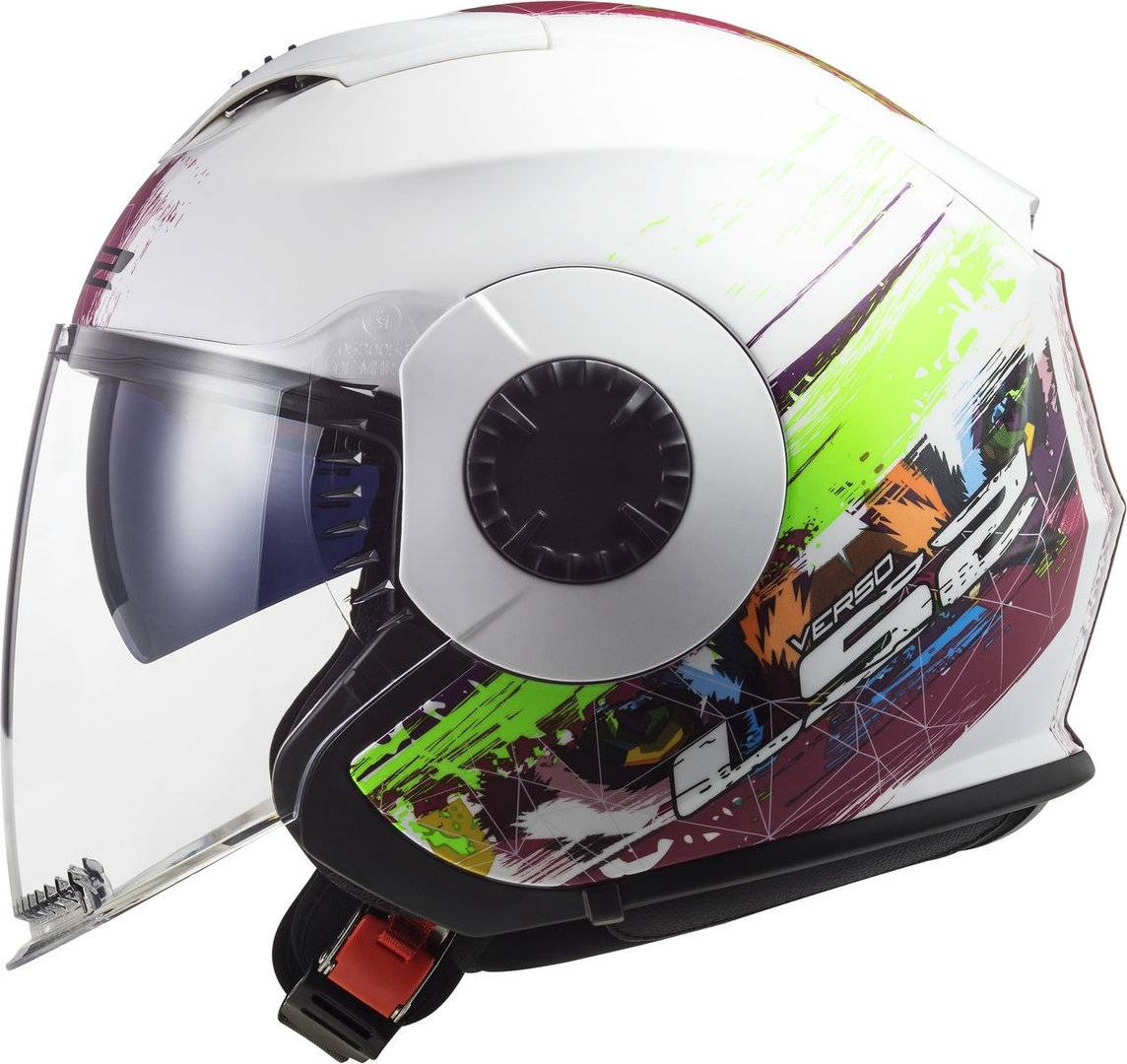 LS2 Casco OF570 Verso Spring Blanco/Rosa