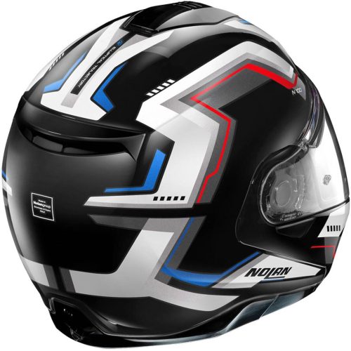 NOLAN Casco N100-5 Upwind N-Com Negro/Blanco/Rojo/Azul (63)