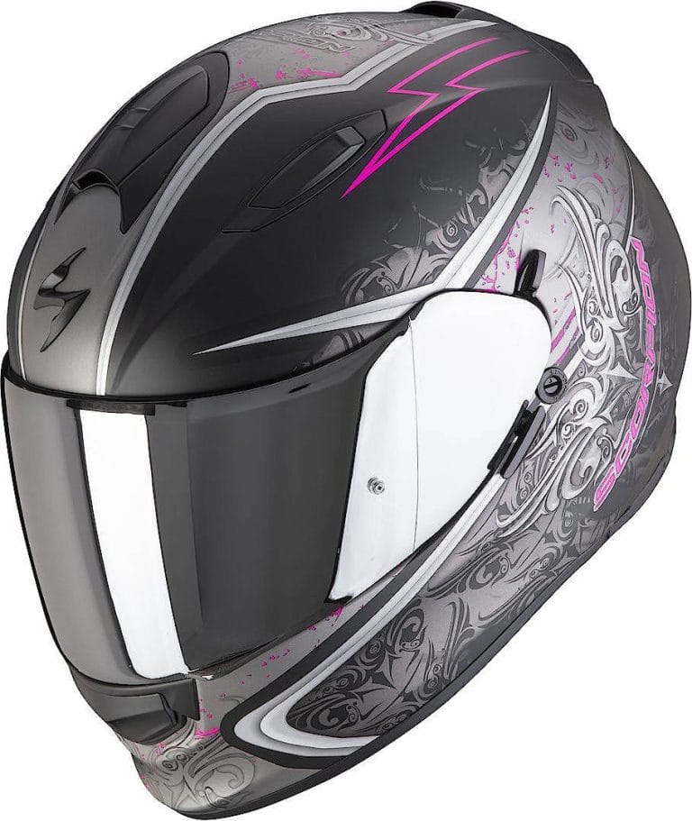 SCORPION Casco EXO-491 Run Negro/Rosa