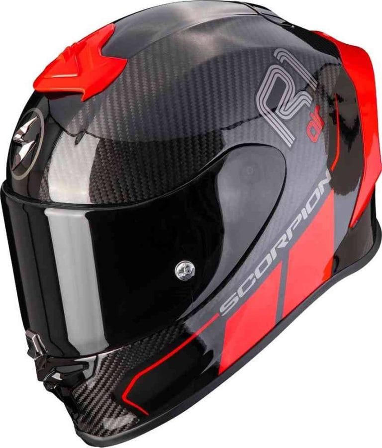 SCORPION Casco EXO-R1 Carbon Air Corpus II Negro/Rojo
