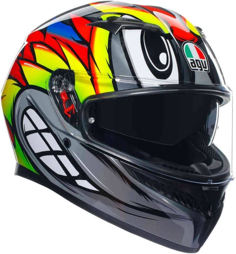 AGV Casco K3 E2206 - Birdy 2.0 Gris/Rojo/Amarillo