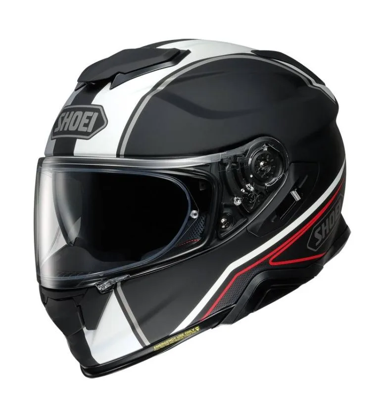 SHOEI Casco GT-Air 2 Panorama Negro Mate/Blanco/Rojo