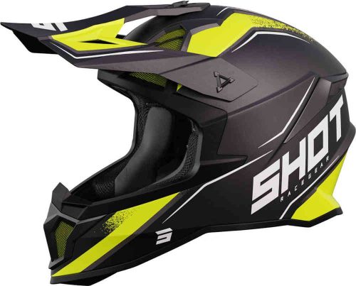 SHOT Casco Prism Negro/Amarillo Fluor
