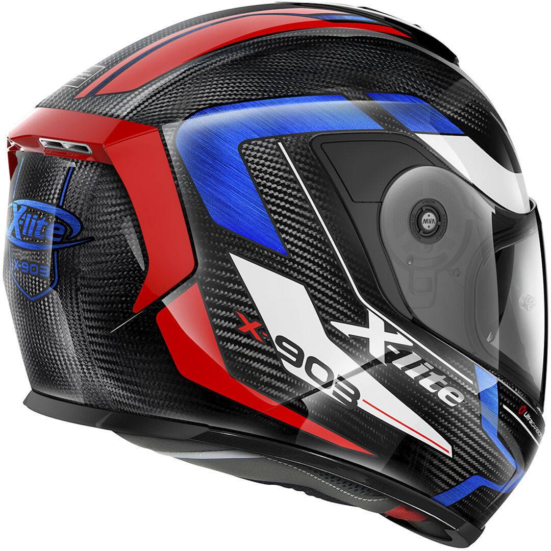 X-LITE Casco X-903 Ultra Carbon Harden 52 Blanco/Rojo/Azul