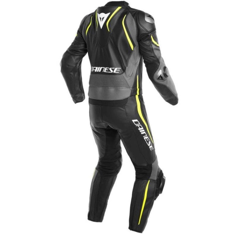 DAINESE Mono 2 piezas Laguna Seca 4 Negro/Gris/Amarillo Fluor