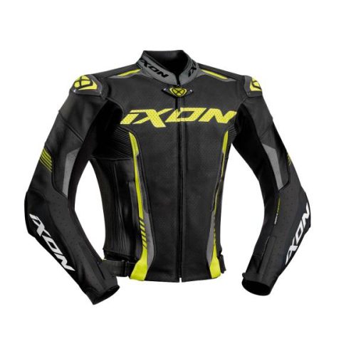 IXON Chaqueta Vortex 2 Negro/Gris/Amarillo Fluor