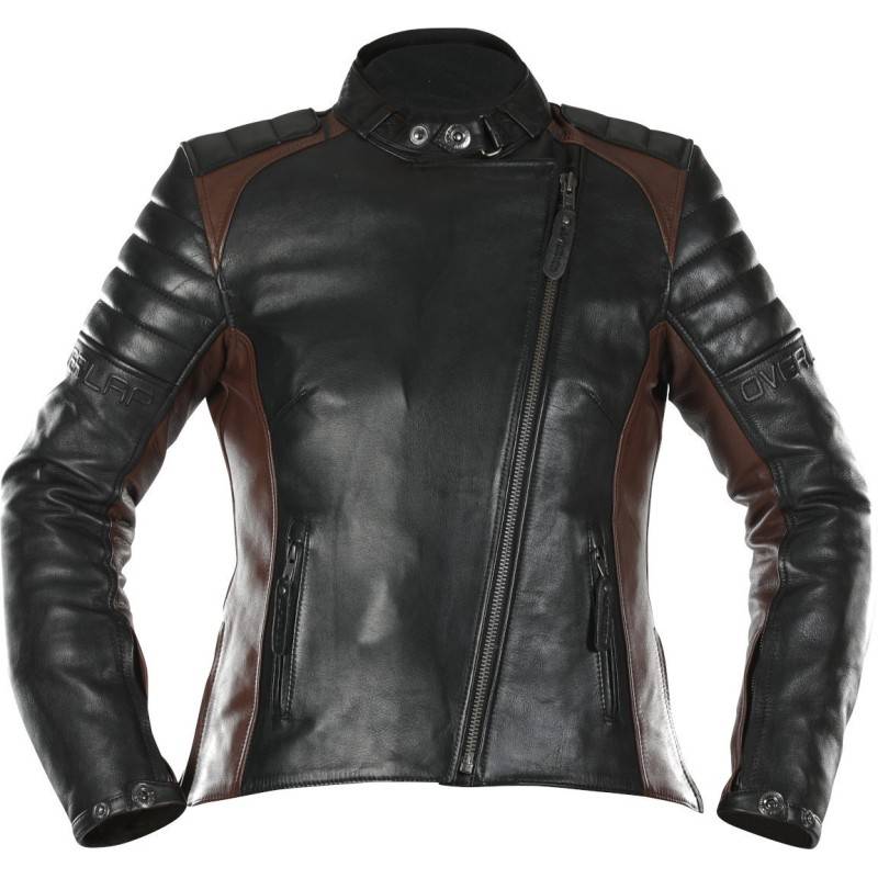 OVERLAP Chaqueta Tina Lady Negro/Marrón