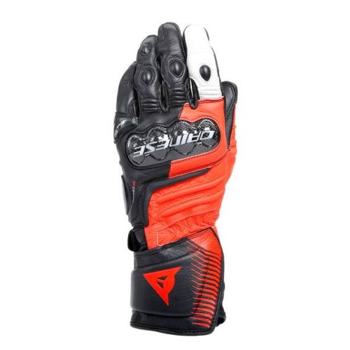DAINESE Guantes Carbon 4 Largos Negro/Rojo Fluor/Blanco