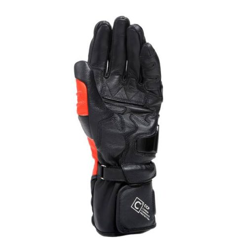 DAINESE Guantes Carbon 4 Largos Negro/Rojo Fluor/Blanco