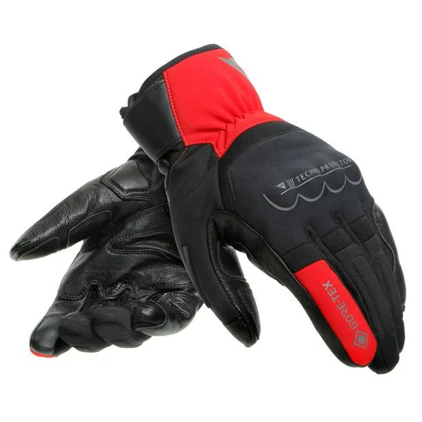 DAINESE Guantes Thunder Gore-Tex Negro/Rojo
