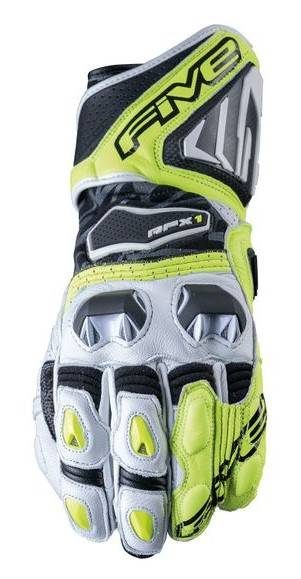 FIVE Guantes RFX1 Blanco/Amarillo Fluor