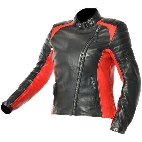 OVERLAP Chaqueta Tina Lady Negro/Rojo