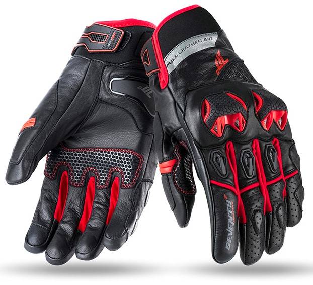 SEVENTY Guantes SD-N32 Negro/Rojo