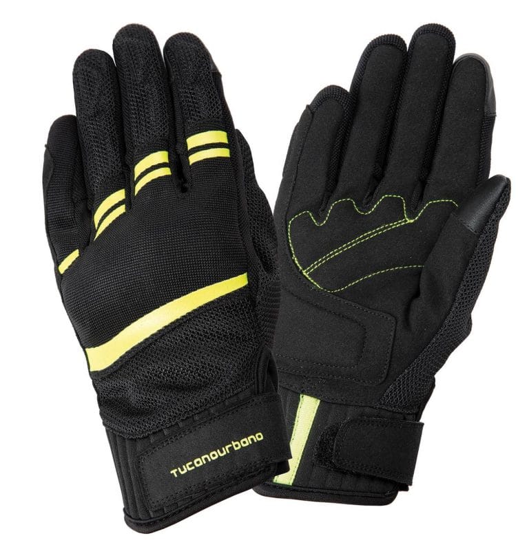 TUCANO Guantes Lady Penna Negro/Amarillo Fluor