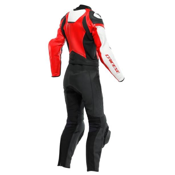 DAINESE Mono 2 piezas Mirage Lady Negro/Rojo Lava/Blanco